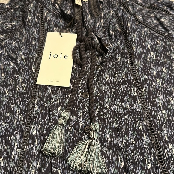 NWT Joie Dracha Tie Neck Blouse - Picture 10 of 15